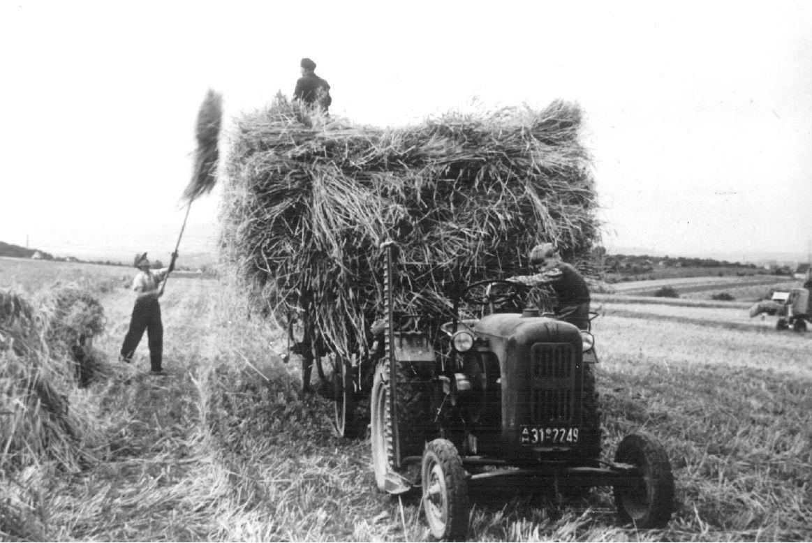 Die Zugmaschine ersetzt das Pferd.